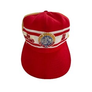 Vintage 70's New England Tea Men NASL Soccer Trucker Hat Cap Retro Logo Rare
